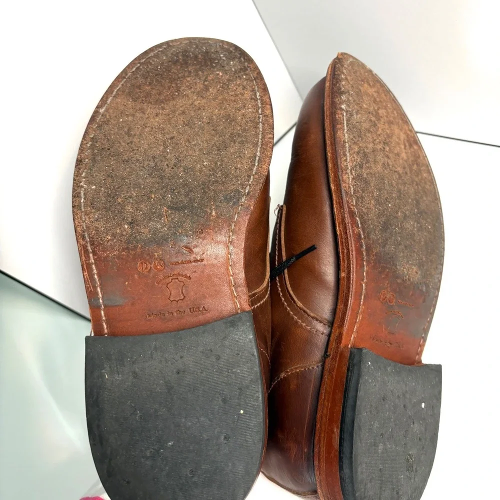 P.W.‎ Minor Men's Brown Leather Ankle Boot in Size 8